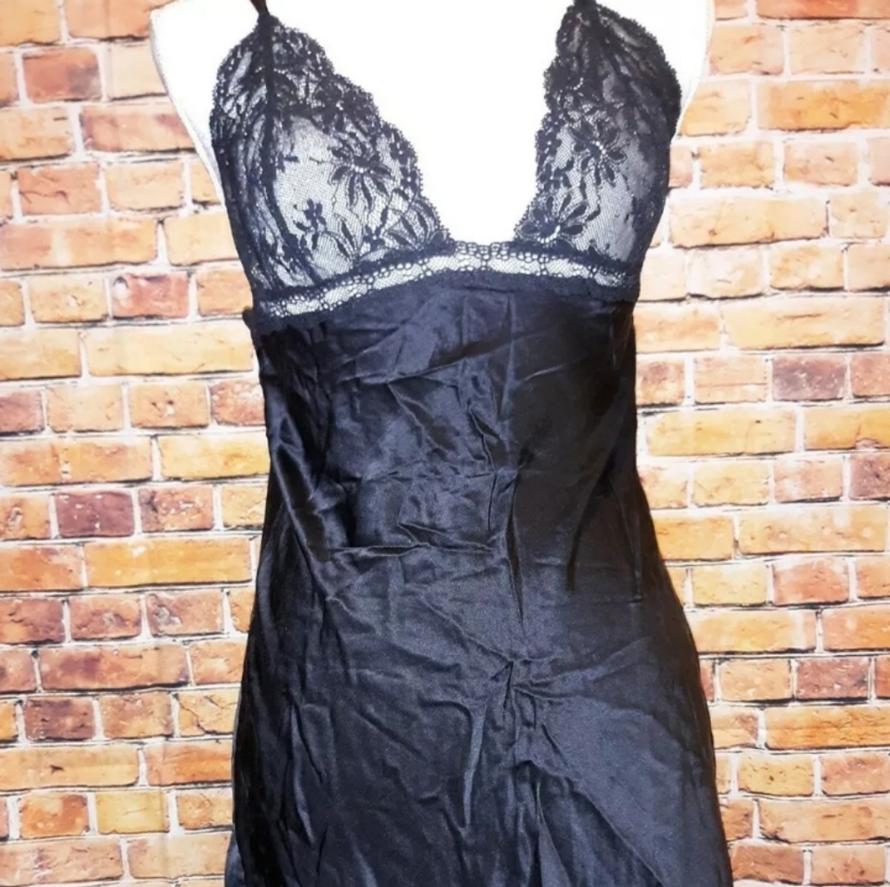 Victoria secret satin lace slip nightgown lingerie